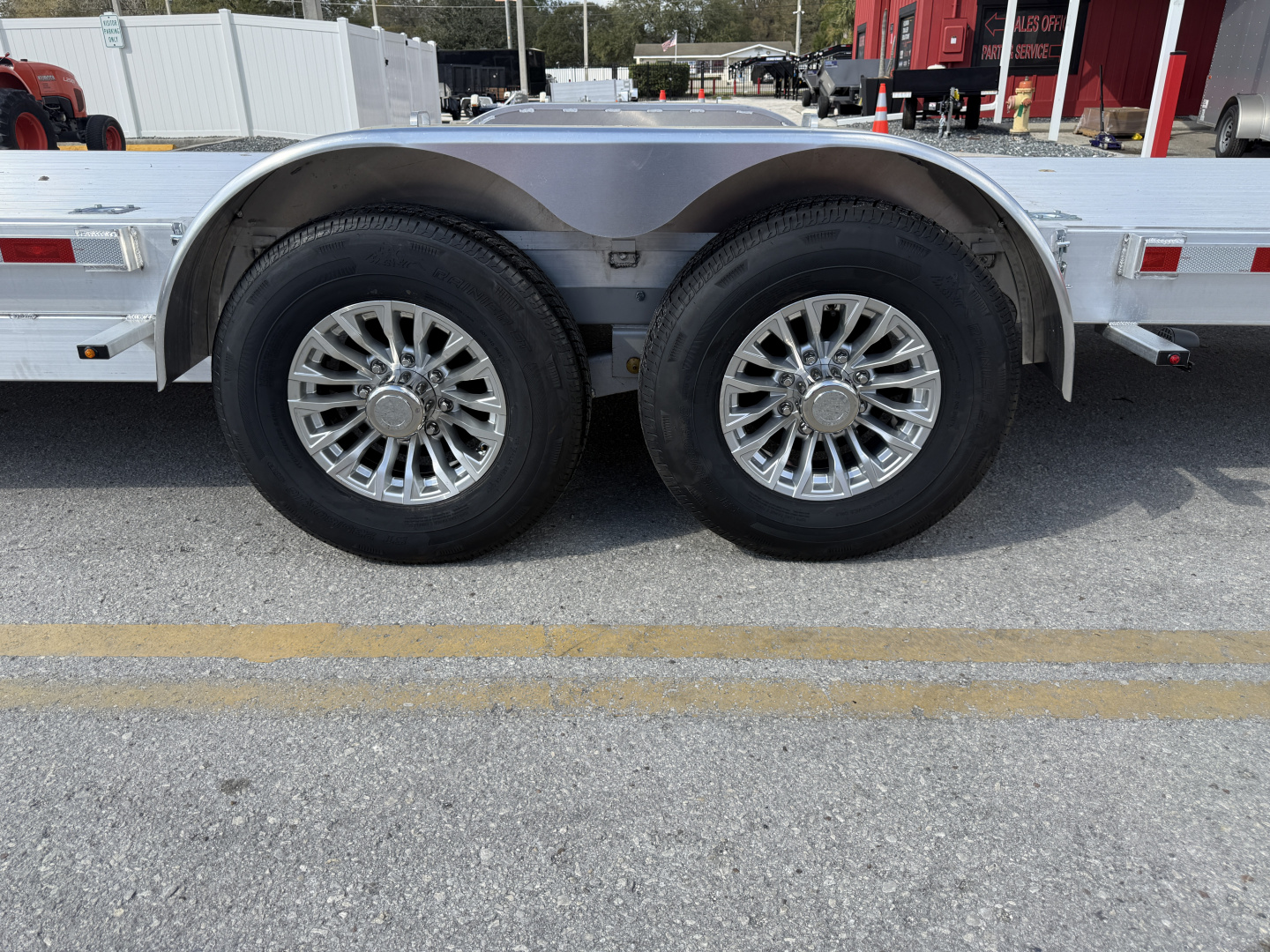 New 2026 H&H Trailers 82x24 Aluminum Electric Tilt Speed Loader 14K Car Hauler