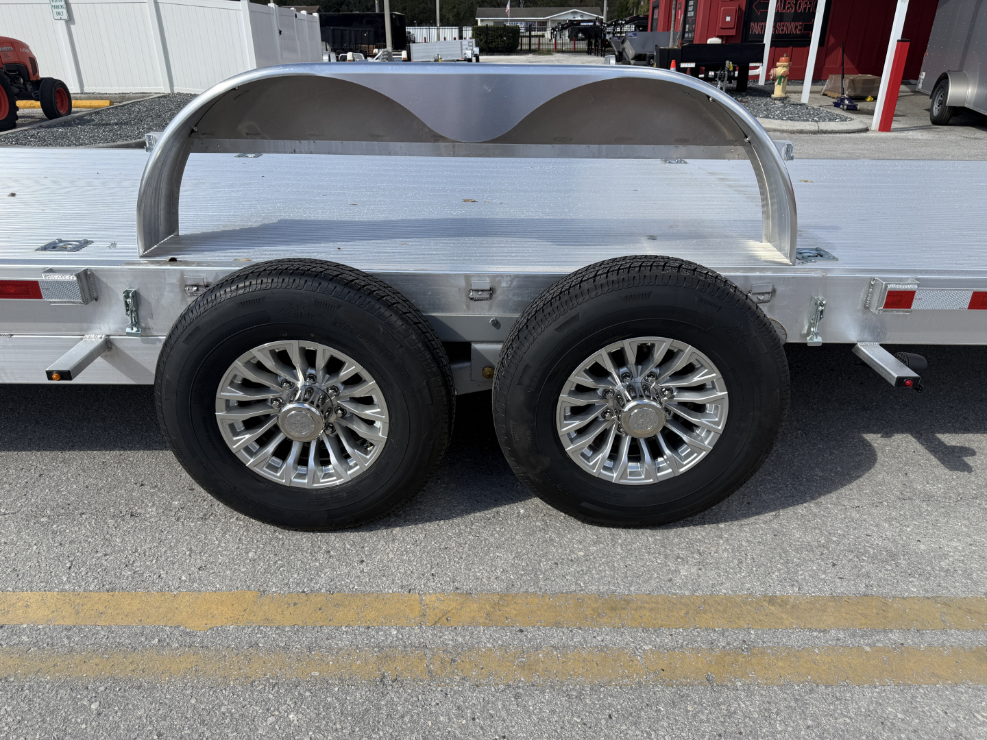 New 2026 H&H Trailers 82x24 Aluminum Electric Tilt Speed Loader 14K Car Hauler