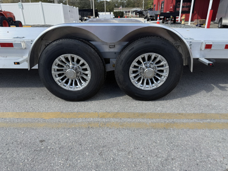 New 2026 H&H Trailers 82x24 Aluminum Electric Tilt Speed Loader 14K Car Hauler