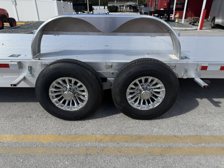 New 2026 H&H Trailers 82x24 Aluminum Electric Tilt Speed Loader 14K Car Hauler