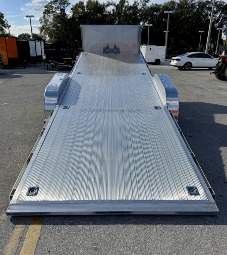 New 2026 H&H Trailers 82x24 Aluminum Electric Tilt Speed Loader 14K Car Hauler