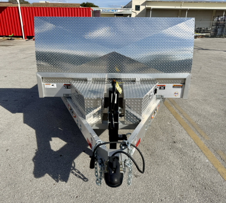 New 2026 H&H Trailers 82x24 Aluminum Electric Tilt Speed Loader 14K Car Hauler