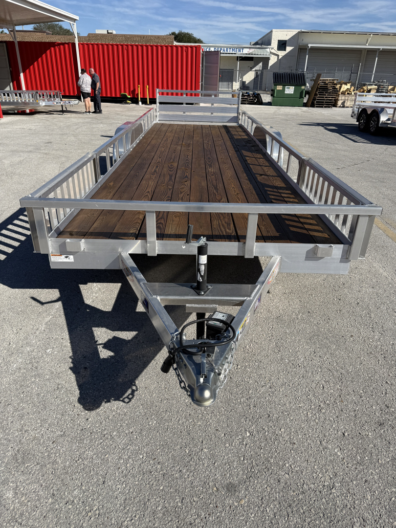 New 2026 H&H Trailers 82x24 Aluminum Railside ATV 7K Utility Trailer