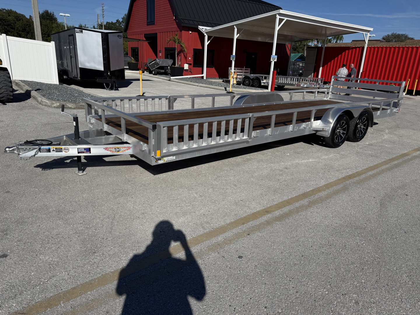 New 2026 H&H Trailers 82x24 Aluminum Railside ATV 7K Utility Trailer