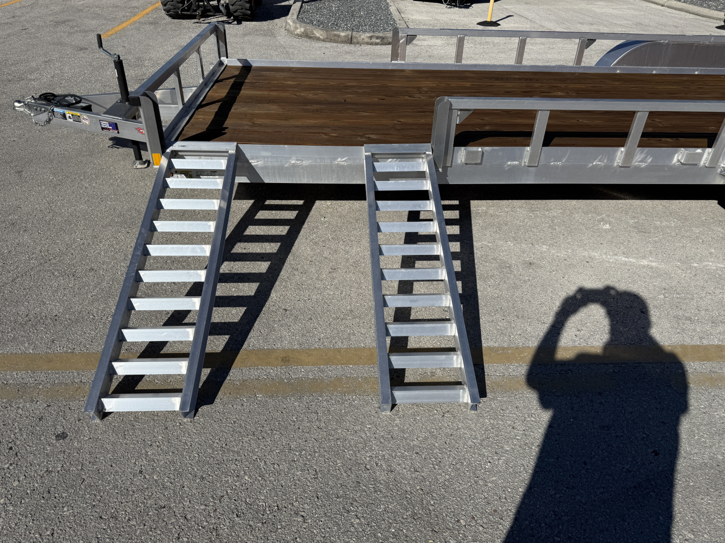 New 2026 H&H Trailers 82x24 Aluminum Railside ATV 7K Utility Trailer