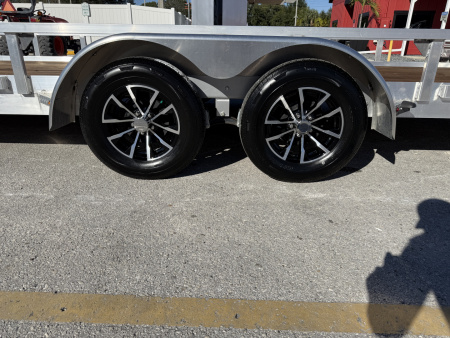 New 2026 H&H Trailers 82x24 Aluminum Railside ATV 7K Utility Trailer