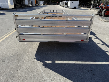 New 2026 H&H Trailers 82x24 Aluminum Railside ATV 7K Utility Trailer