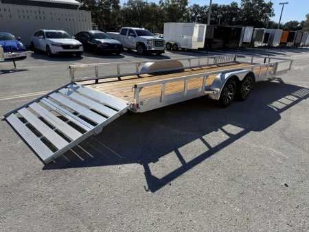 New 2026 H&H Trailers 82x24 Aluminum Railside ATV 7K Utility Trailer
