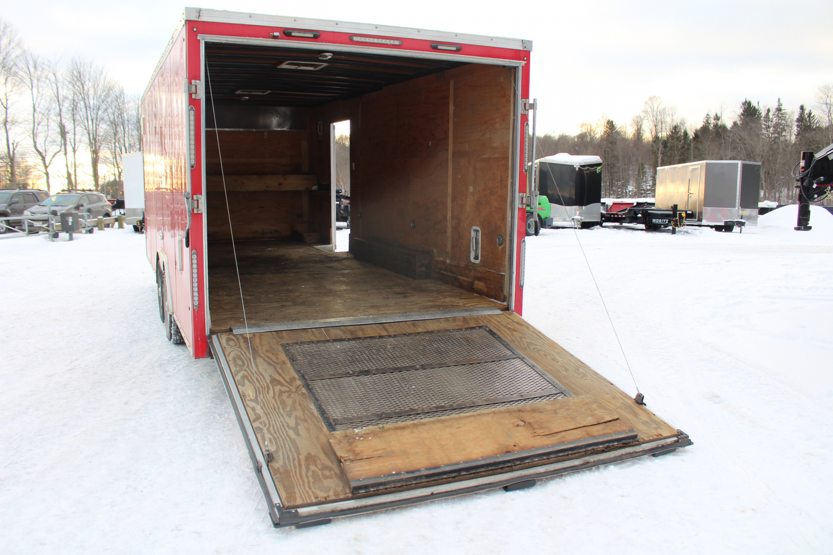 Used 2018 United UXT Commercial Grade Cargo Trailer - 8.5 'x 20' - 6.5' Interior Height - Rear Ramp Door - Extended Tongue - 9900# GVW