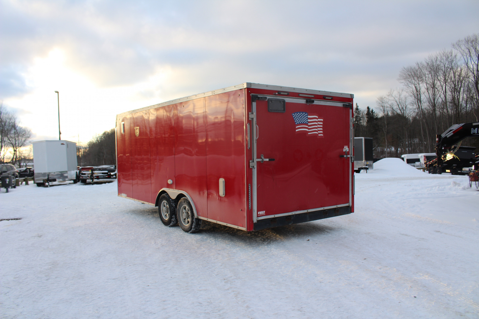 Used 2018 United UXT Commercial Grade Cargo Trailer - 8.5 'x 20' - 6.5' Interior Height - Rear Ramp Door - Extended Tongue - 9900# GVW