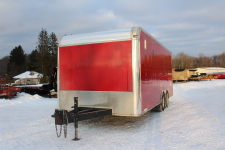 Used 2018 United UXT Commercial Grade Cargo Trailer - 8.5 'x 20' - 6.5' Interior Height - Rear Ramp Door - Extended Tongue - 9900# GVW