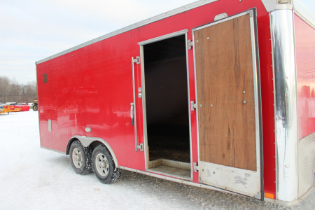 Used 2018 United UXT Commercial Grade Cargo Trailer - 8.5 'x 20' - 6.5' Interior Height - Rear Ramp Door - Extended Tongue - 9900# GVW