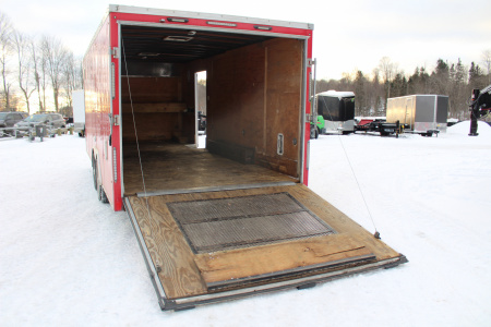 Used 2018 United UXT Commercial Grade Cargo Trailer - 8.5 'x 20' - 6.5' Interior Height - Rear Ramp Door - Extended Tongue - 9900# GVW