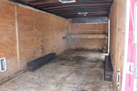 Used 2018 United UXT Commercial Grade Cargo Trailer - 8.5 'x 20' - 6.5' Interior Height - Rear Ramp Door - Extended Tongue - 9900# GVW