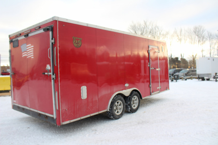 Used 2018 United UXT Commercial Grade Cargo Trailer - 8.5 'x 20' - 6.5' Interior Height - Rear Ramp Door - Extended Tongue - 9900# GVW