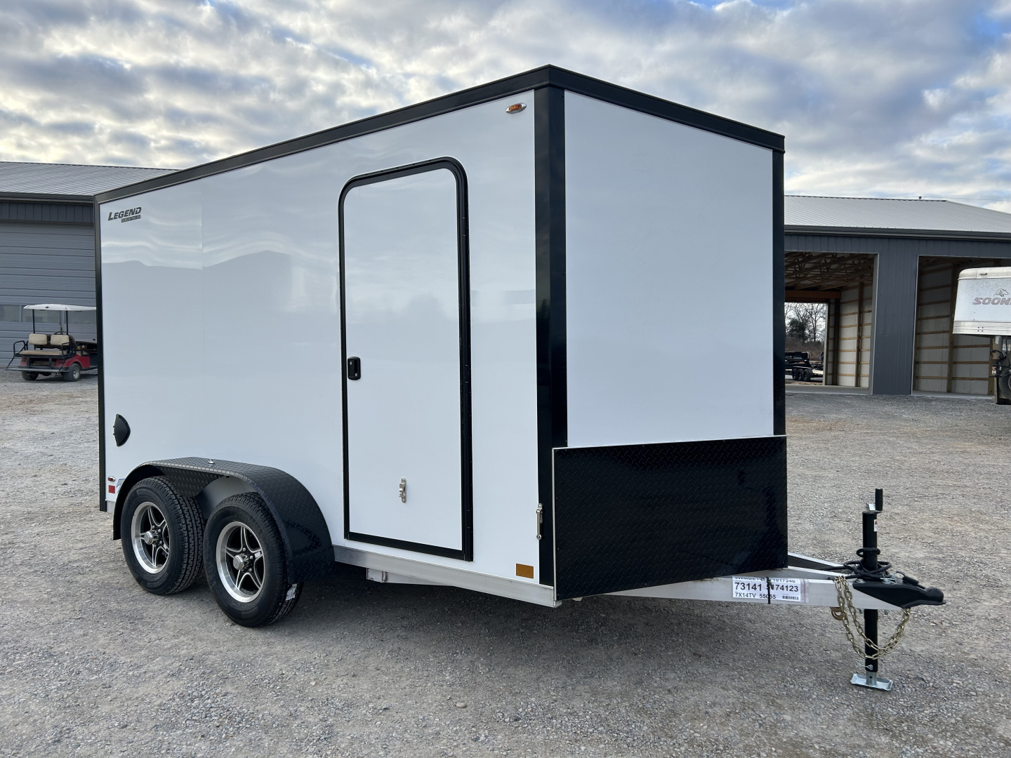 New 2026 Legend 7'X14' 7K Aluminum Enclosed Trailer
