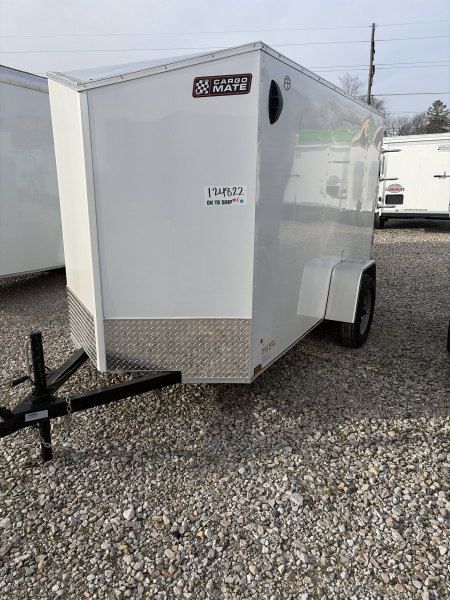 New 2026 CARGO MATE ENCLOSED EHECO510SA-24 5X10 SA RAMP DOOR (GVW:2990)  WHITE