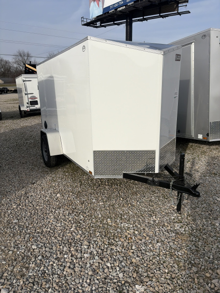 New 2026 CARGO MATE ENCLOSED EHECO510SA-24 5X10 SA RAMP DOOR (GVW:2990)  WHITE