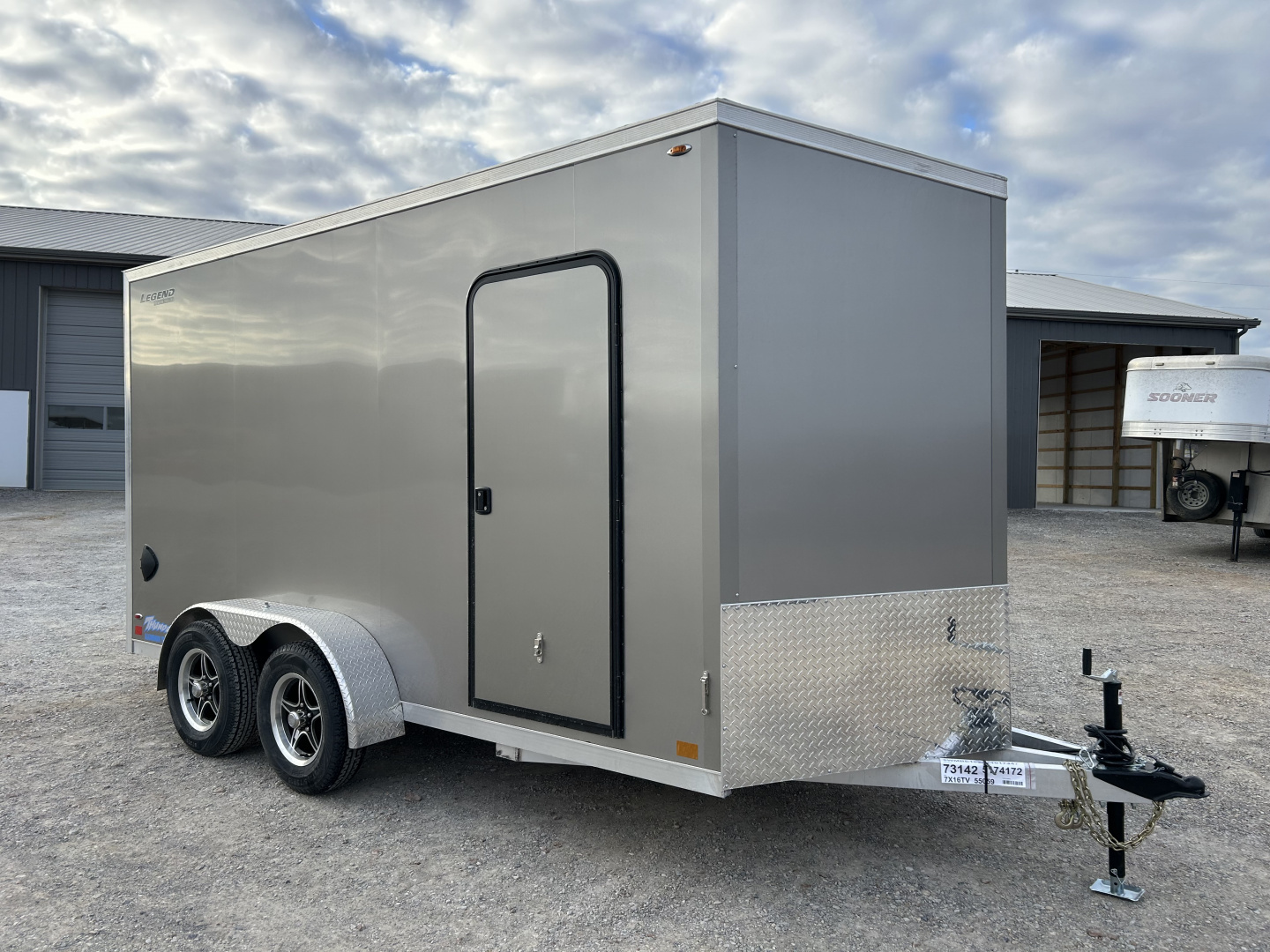 New 2026 Legend 7'X16' 7K Aluminum Enclosed Trailer