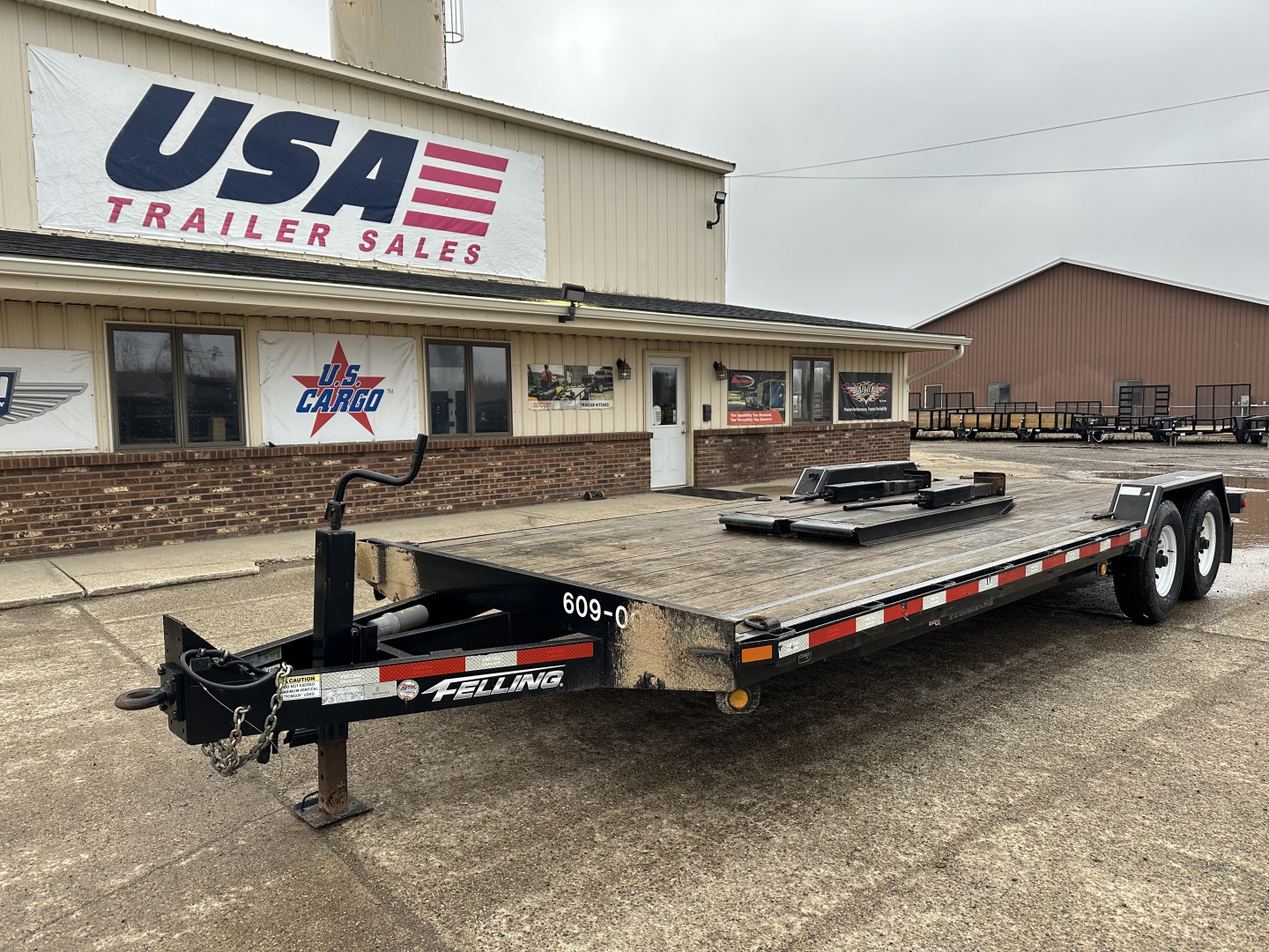 Used 2013 Felling Trailers 102X20 12K Equipment Trailer