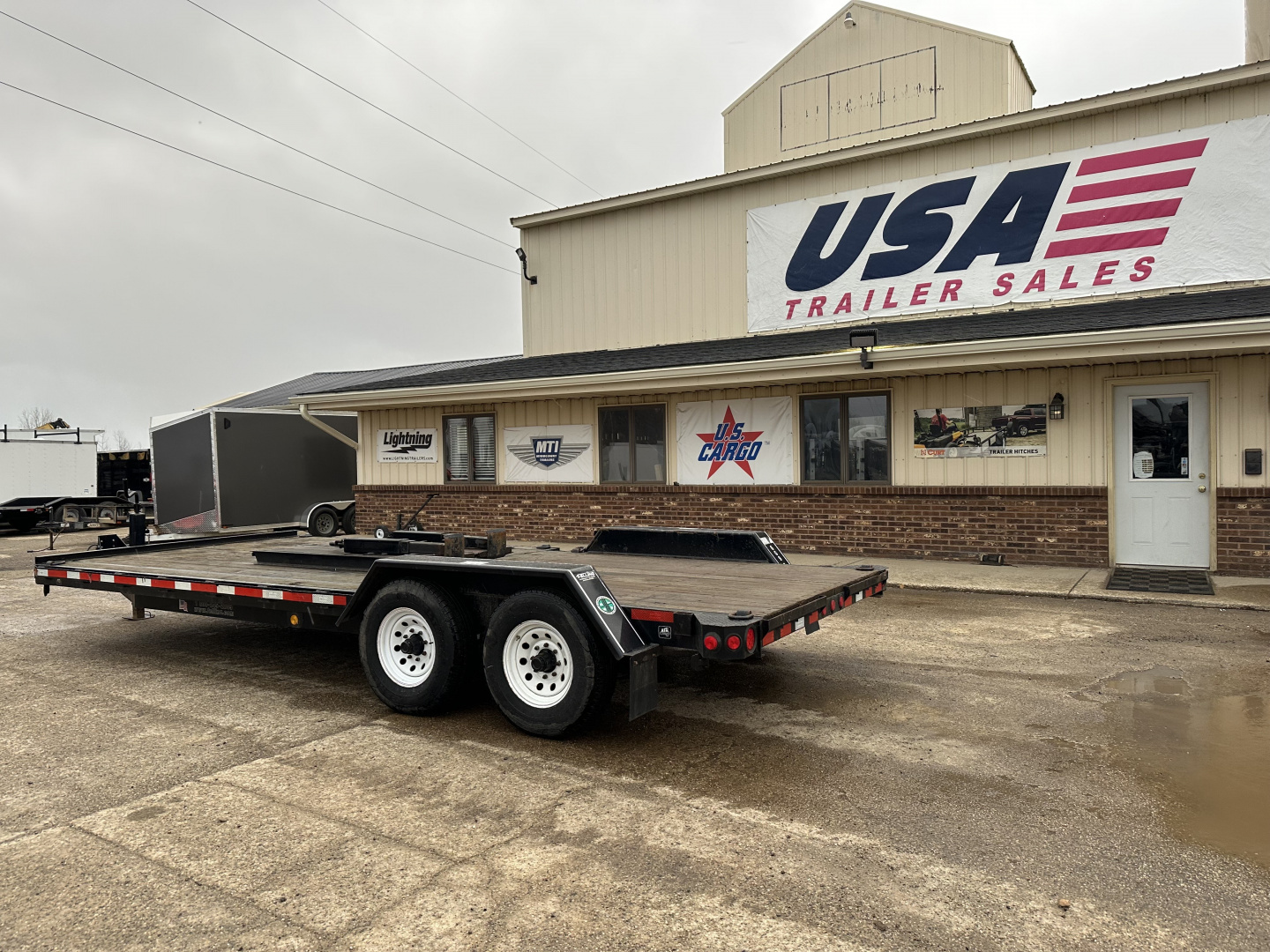 Used 2013 Felling Trailers 102X20 12K Equipment Trailer