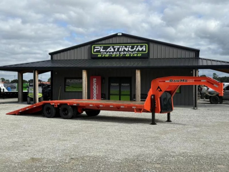 New 2026 RawMaxx HTX 102X32 GOOSENECK HYDRAULIC DISC BRAKE 11' HYDRAULIC DOVE/JACKS 24K GVWR
