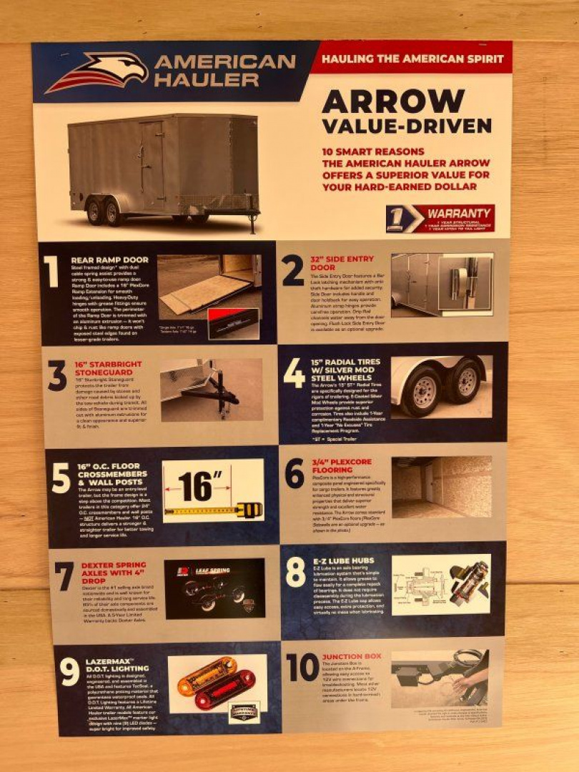 New 2026 American Hauler AR716T2 Cargo / Enclosed Trailer