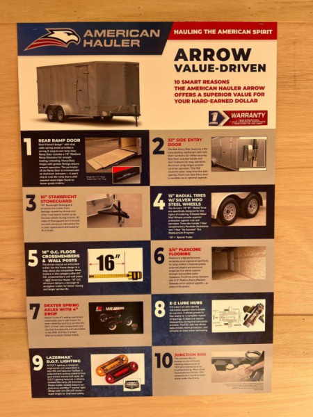 New 2026 American Hauler AR716T2 Cargo / Enclosed Trailer