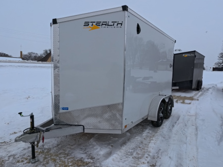 New 2026 Stealth Trailers 7 x 12 x 7 Cobra Enclosed Cargo with Light Lid Roof and 7K GVWR