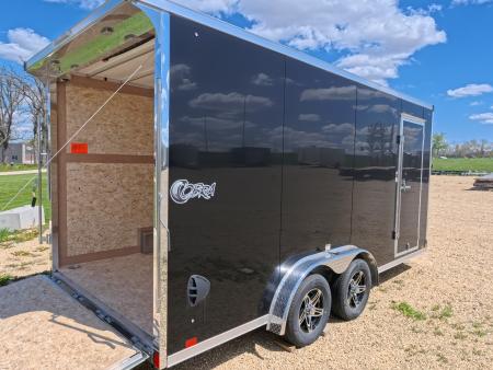 New 2026 Stealth Trailers 7.5 x 16 x 7 COBRA Cargo / Enclosed Trailer with Light Lid Roof and 7K GVWR
