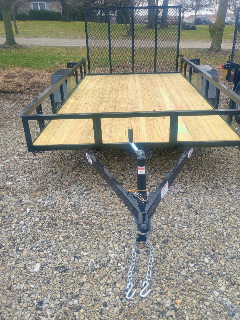 New 2026 AMO US121 Utility Trailer 76X12 SA LOWSIDE (GVW:2990) BLACK