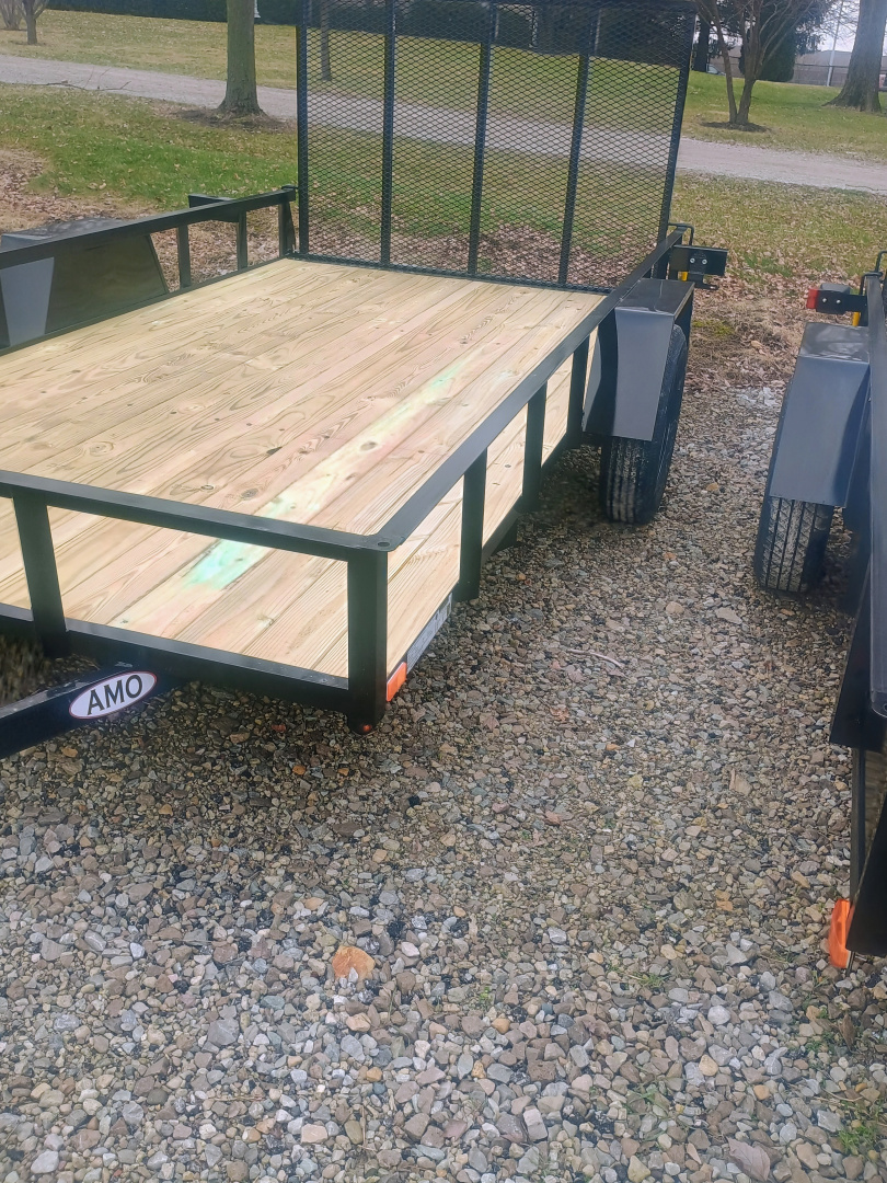 New 2026 AMO US121 Utility Trailer 76X12 SA LOWSIDE (GVW:2990) BLACK