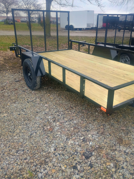 New 2026 AMO US121 Utility Trailer 76X12 SA LOWSIDE (GVW:2990) BLACK