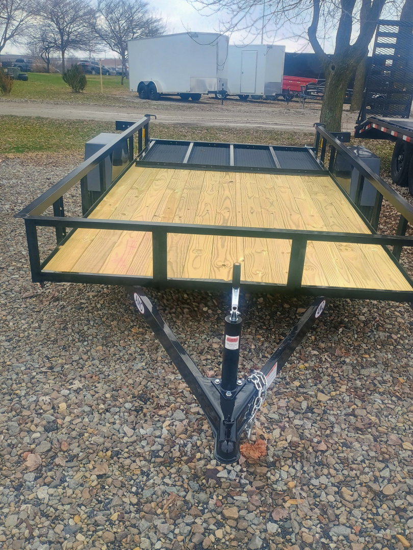 New 2026 AMO US121 Utility Trailer 76X12 SA LOWSIDE (GVW:2990) BLACK