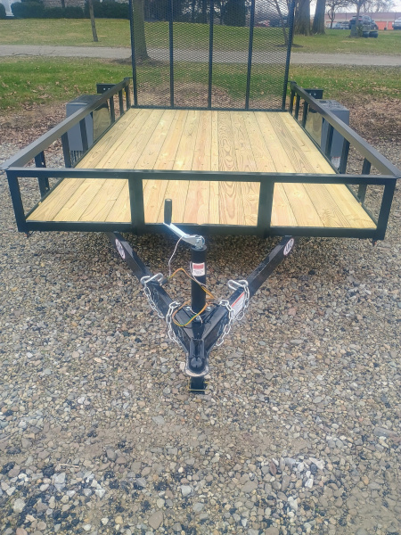 New 2026 AMO US121 Utility Trailer 76X12 SA LOWSIDE (GVW:2990) BLACK