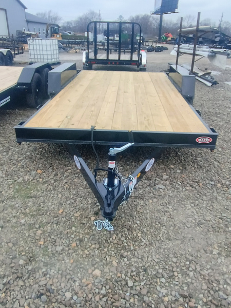 New 2026 AMO UT162 Car Hauler 82X16 TA DOVETAIL W/  SLIDE IN RAMPS (GVW:7000) BLACK