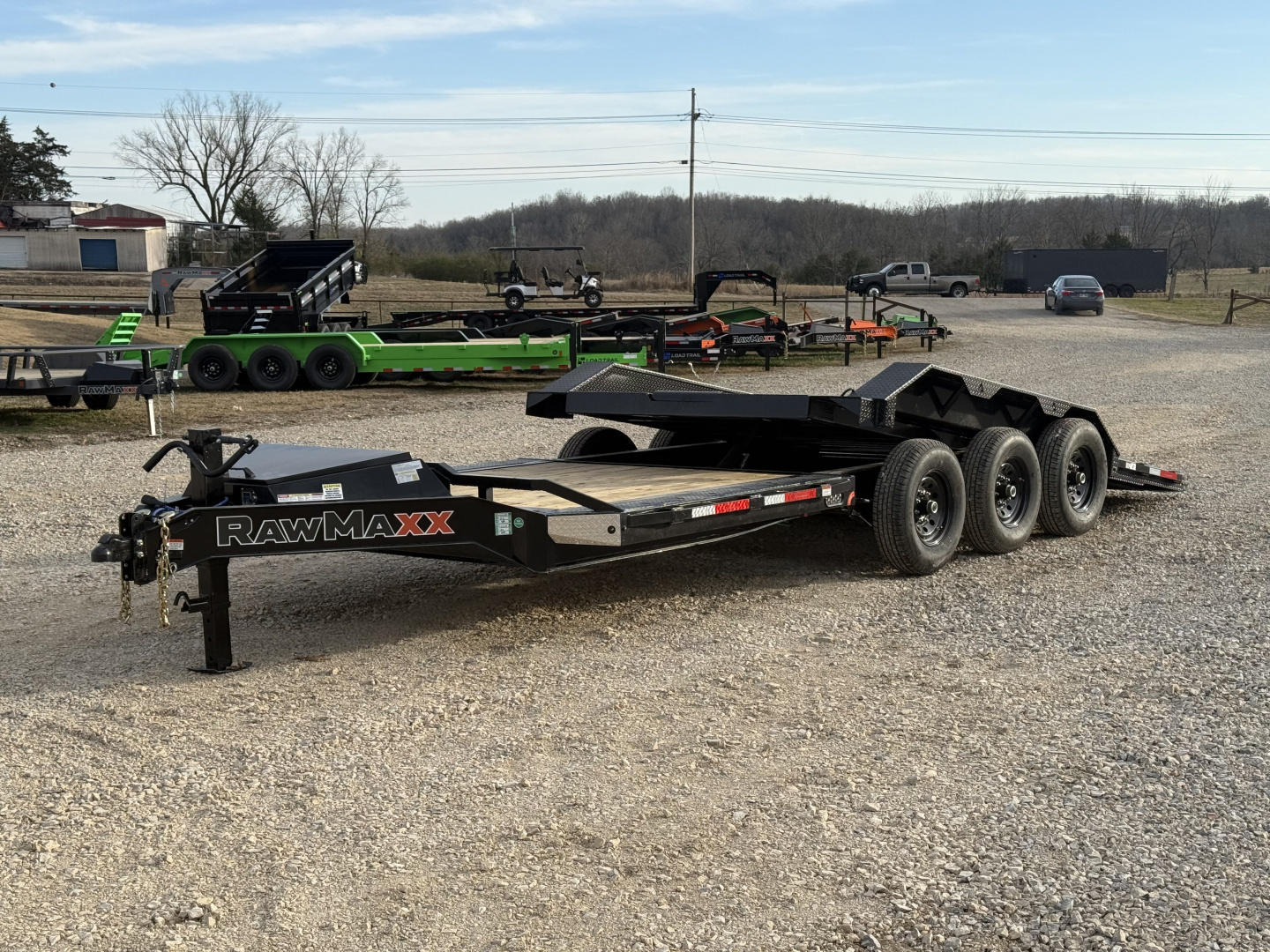 New 2026 RawMaxx G3X 102X24 Tilt Trailer 21K GVWR