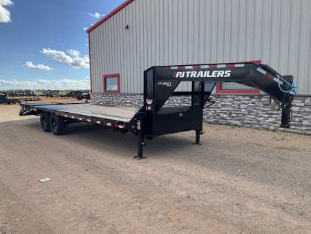 New 2026 PJ 102”x25’ Quest Gooseneck Flatbed w/ Singles – LQ