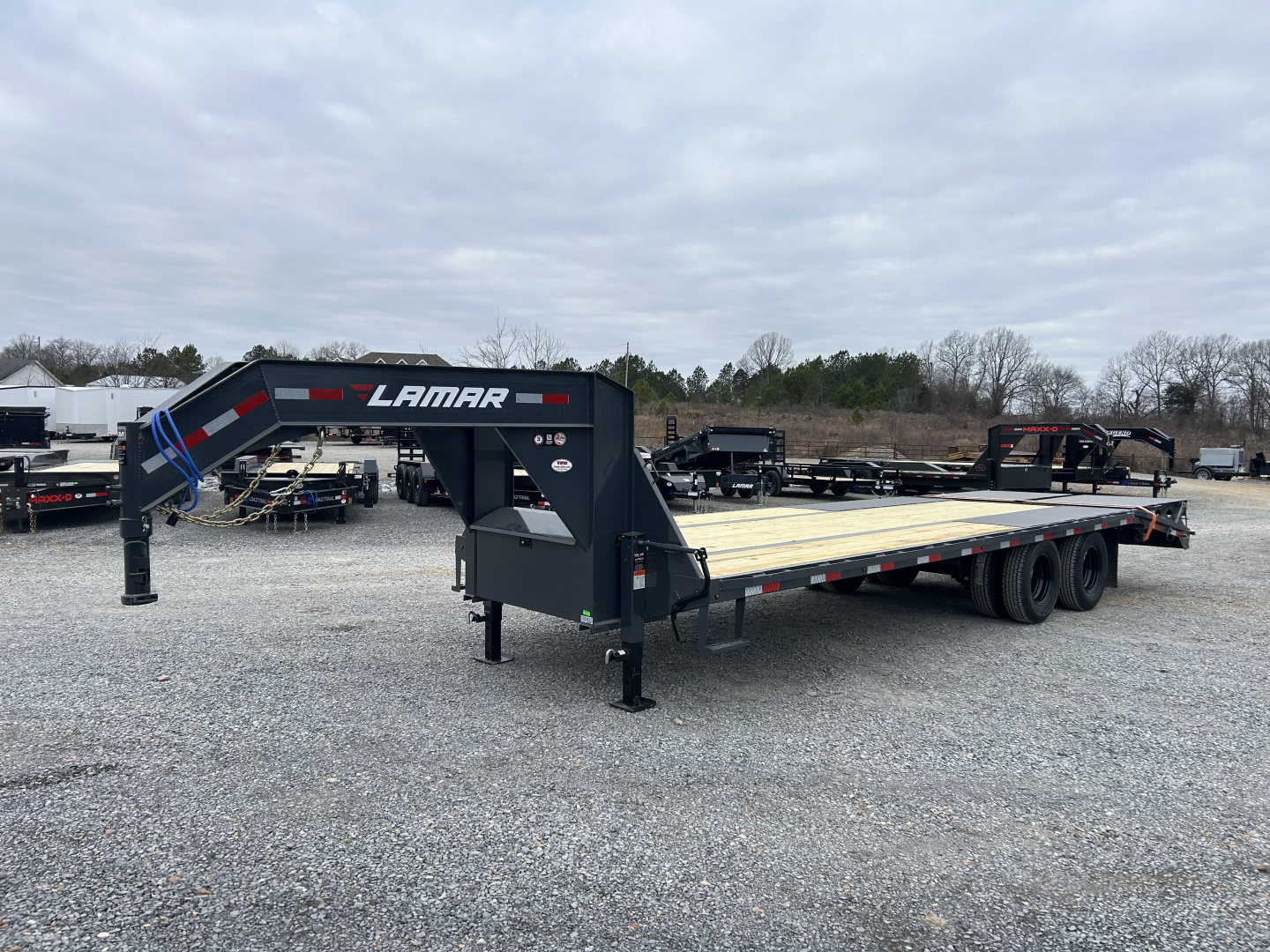 New 2026 Lamar Gooseneck Trailer | 102" x 25' | 22K GVWR
