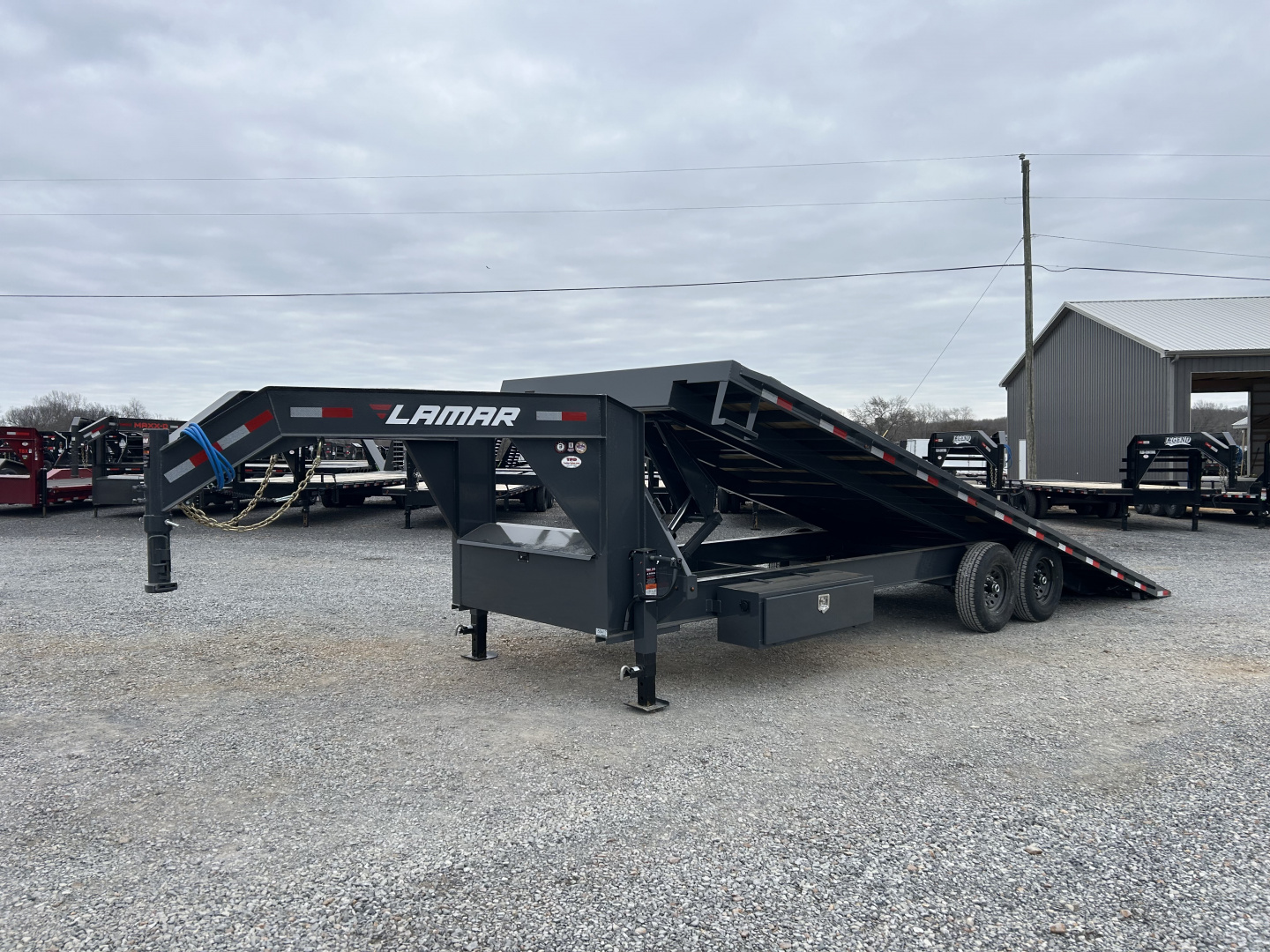 New 2026 Lamar Deckover Tilt Trailer | 102" x 24' 14K GVWR