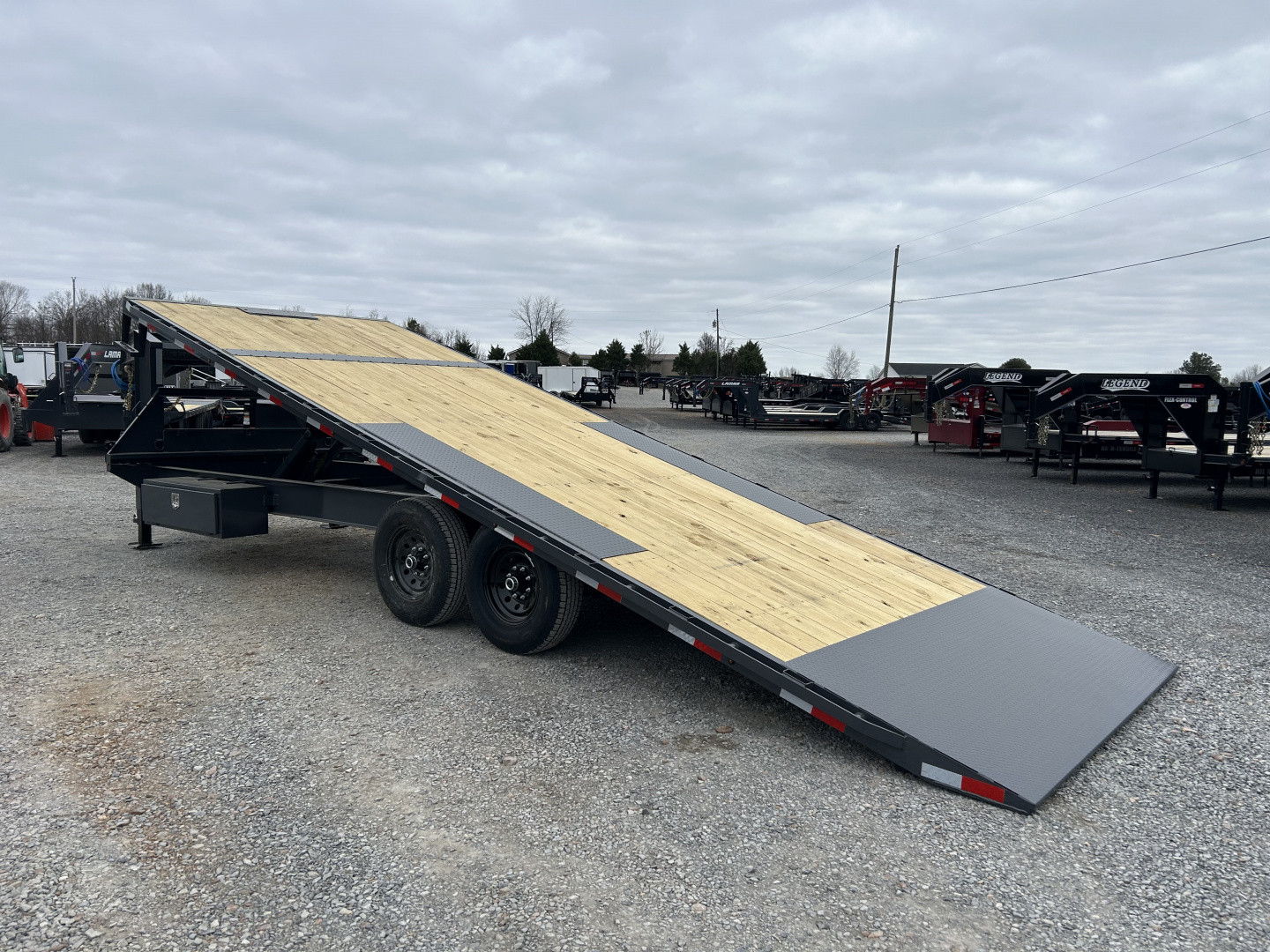New 2026 Lamar Deckover Tilt Trailer | 102" x 24' 14K GVWR