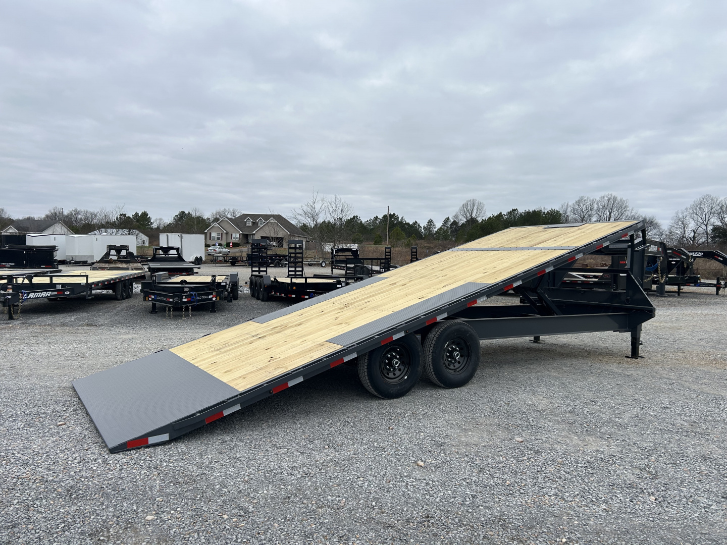 New 2026 Lamar Deckover Tilt Trailer | 102" x 24' 14K GVWR