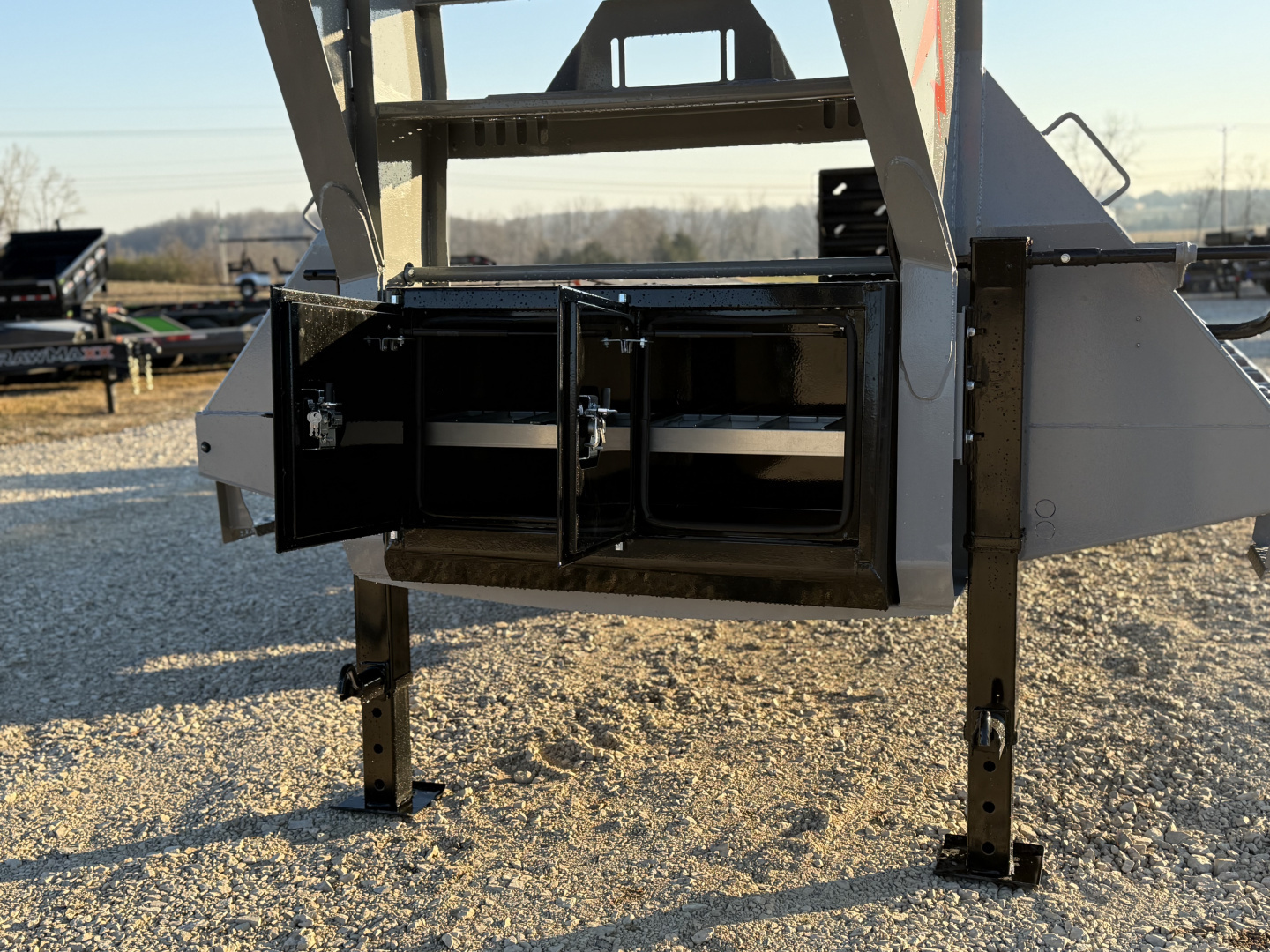 New 2026 RawMaxx FDX 102X25 Flatbed Trailer / 14 PLY / 24K GVWR / MEGA RAMPS