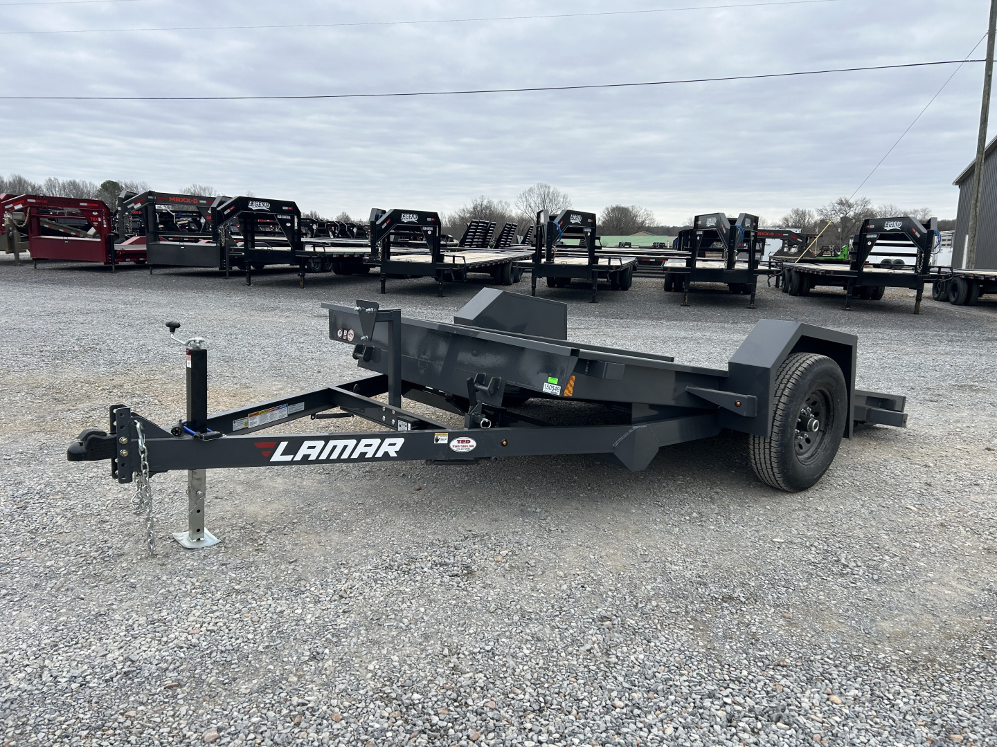 New 2026 Lamar Tilt Trailer | 79" x 12' | 7K GVWR