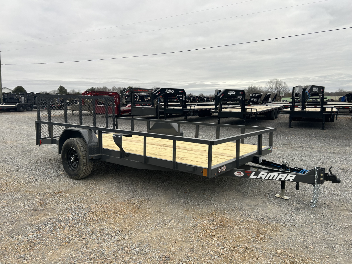New 2026 Lamar 83"X14' 5K Utility Trailer