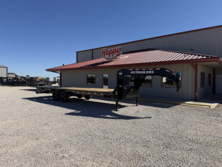 New 2026 PJ 102”x25’ Quest Gooseneck Flatbed w/ Singles – LQ