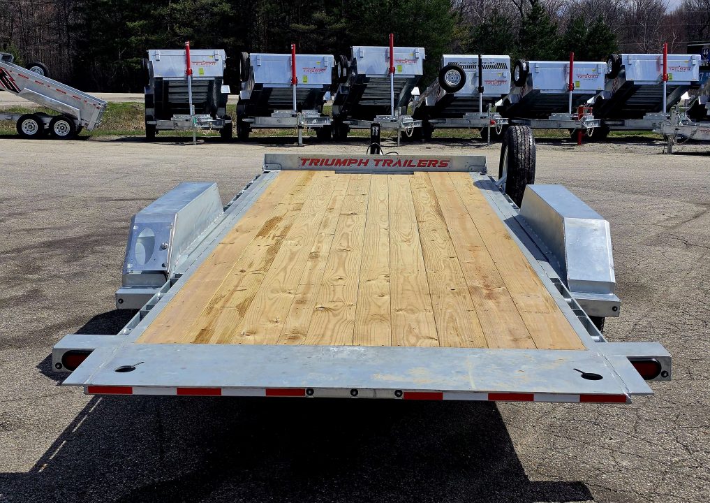 New 82X20 GALVANIZED POWER TILT DECK DUAL HYDRAULIC RAMS 7 K AXLES W/POWER JACK 2026 TRIUMPH