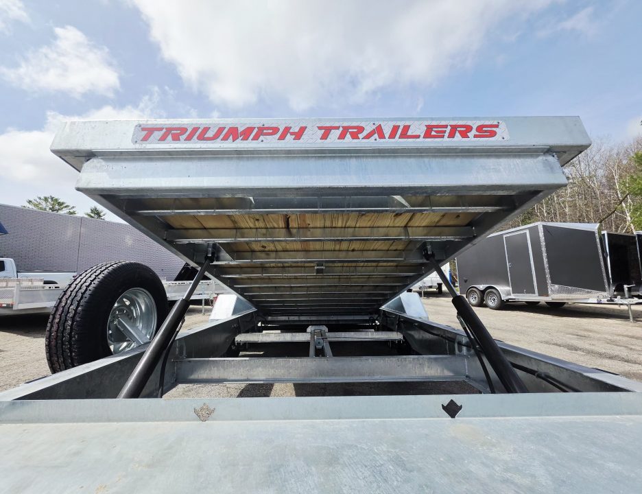New 82X20 GALVANIZED POWER TILT DECK DUAL HYDRAULIC RAMS 7 K AXLES W/POWER JACK 2026 TRIUMPH