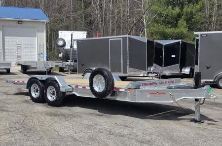 New 82X20 GALVANIZED POWER TILT DECK DUAL HYDRAULIC RAMS 7 K AXLES W/POWER JACK 2026 TRIUMPH