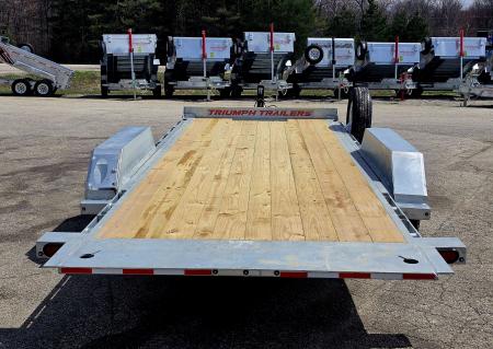 New 82X20 GALVANIZED POWER TILT DECK DUAL HYDRAULIC RAMS 7 K AXLES W/POWER JACK 2026 TRIUMPH